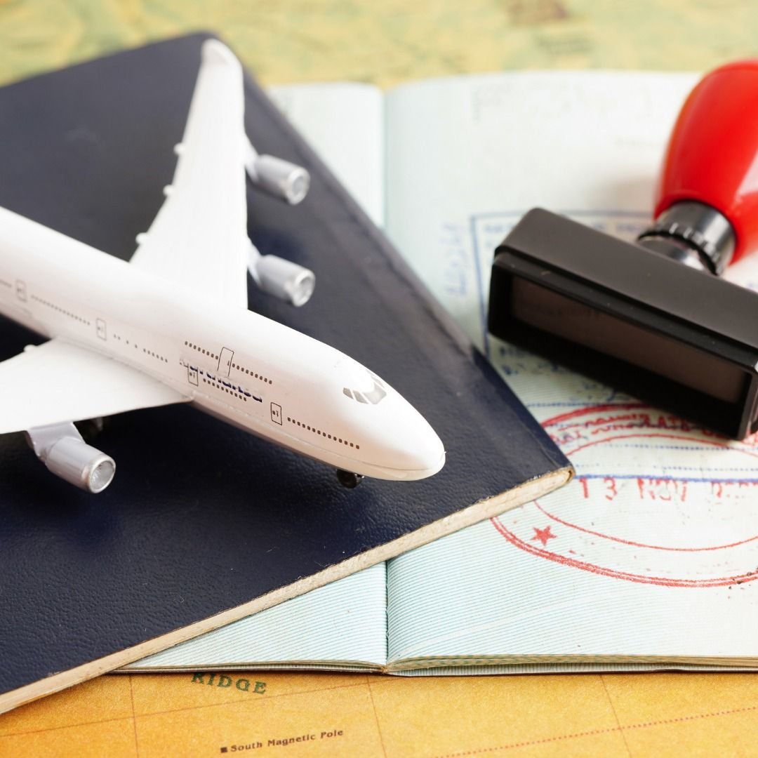 Pasaport damgası ve seyahat belgesi